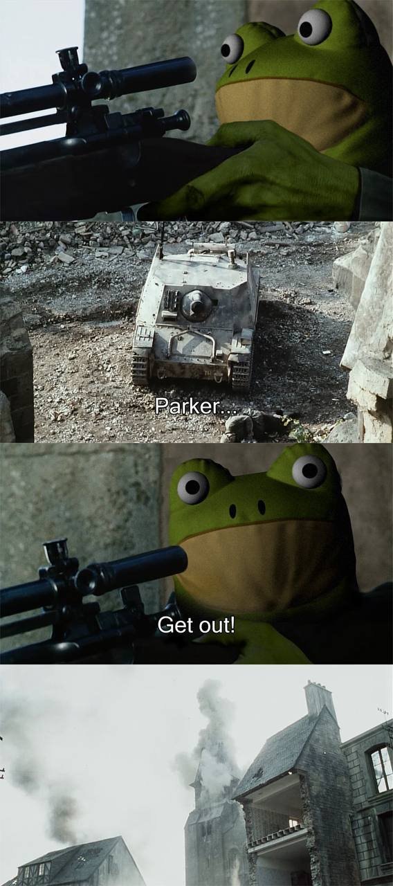parker... get out!